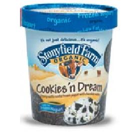 Stonyfield Farm Organic Frozen Yogurt-Cookies 'n Dream