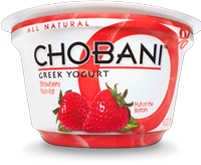 Chobani Greek Flavored Yogurt