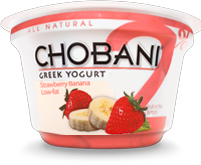 Chobani Strawberry Banana 2% Greek Yogurt