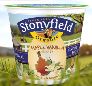 Stonyfield Farm Organic Maple Vanilla Yogurt