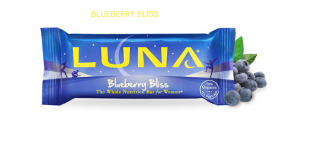 Luna Blueberry Bliss and Vanilla Almond bars