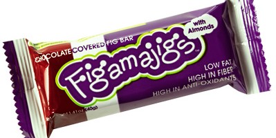 Figamajigs Dark Chocolate Covered Fig Bar with Almonds
