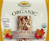 New England Naturals Organic Maple Nut Chewy Granola Bar