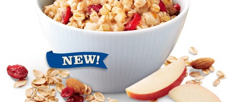 Quaker Hearty Medleys Apple Cranberry Almond Instant Oatmeal