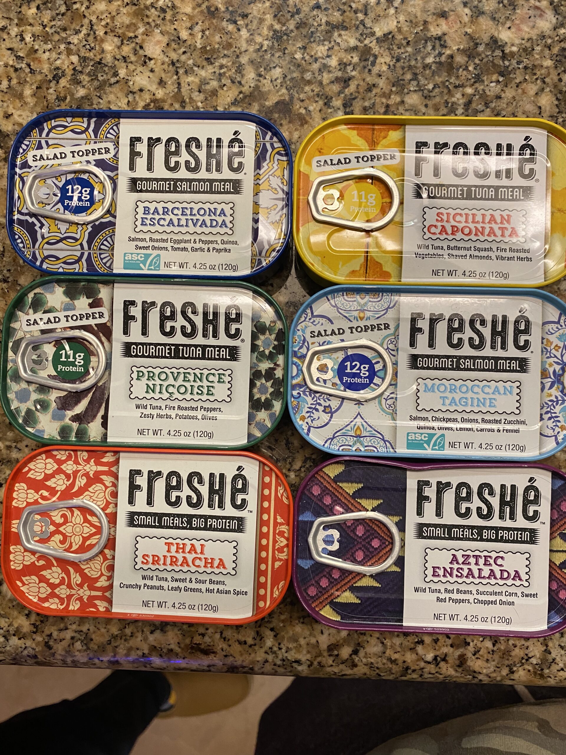 Freshe Gourmet Tuna, Salmon and protein meals