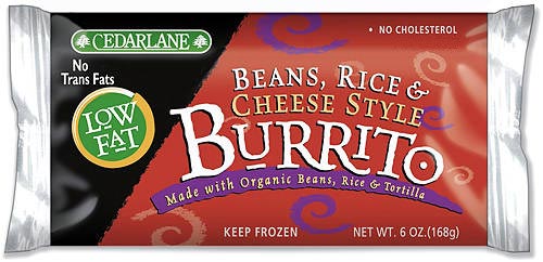 Cedarlane Beans, Rice & Cheese Style Burrito