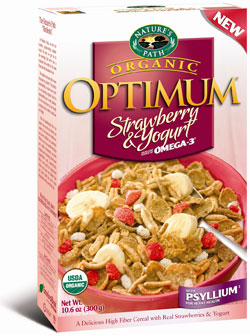 Nature's Path Organic Optimum Strawberry & Yogurt cereal