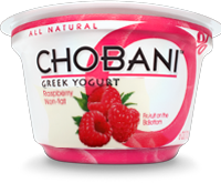 Chobani Raspberry 0% Greek Yogurt