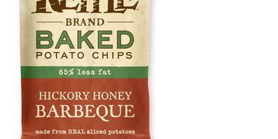 Kettle Brand Baked Potato Chips Aged White Cheddar & Hickory Honey Barbeque