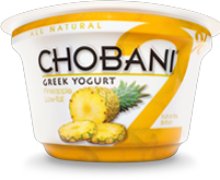 Chobani 2% Pineapple Greek Yogurt