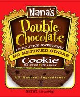 Nana’s Cookie Company No Refined Sugar Fruit Juice Sweetened Double Chocolate Cookie