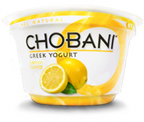 Lemon 0% Chobani Greek Yogurt