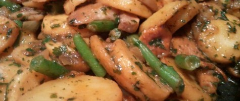 Trader Joe’s Country Potatoes with Haricots Verts & Wild Mushrooms