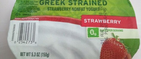 Athenos Greek Strained Strawberry Non Fat Yogurt
