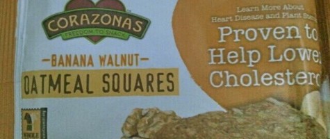 Corazonas Banana Walnut Oatmeal Square