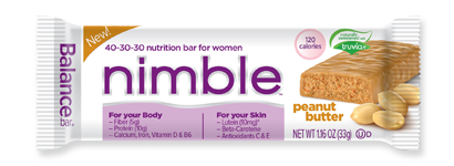 Nimble Bars Peanut Butter and Yogurt Orange Swirl