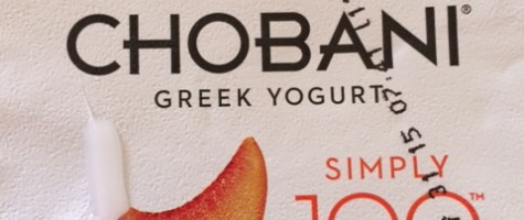 Chobani Simply 100 Peach on the Bottom Greek Yogurt