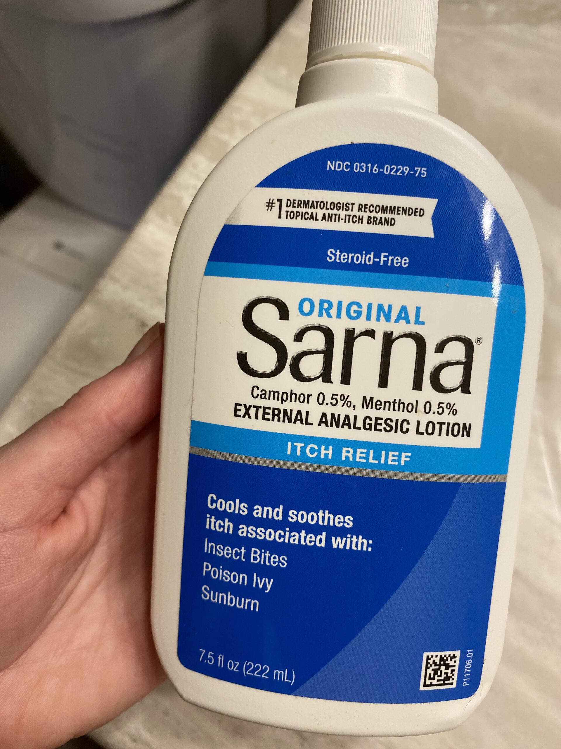 Sarna external analgesic lotion